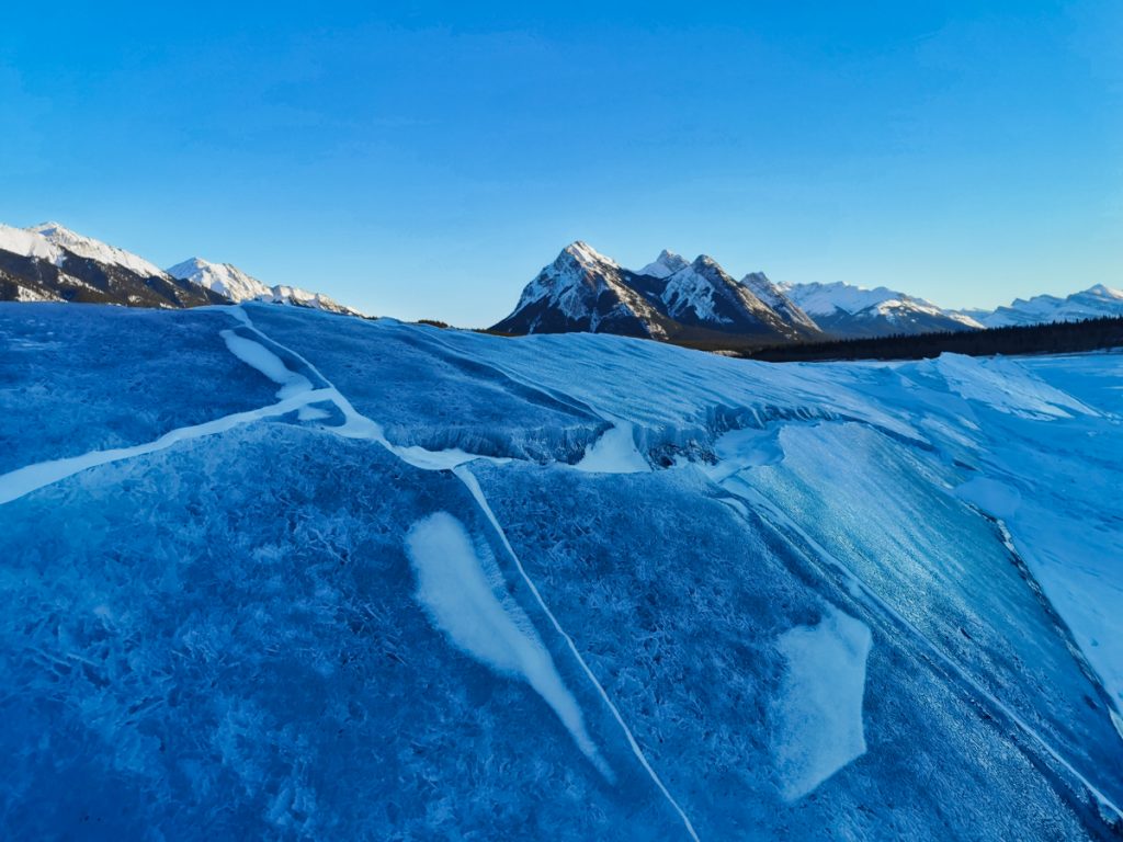 Bumpy Ice Explore the magical Ice Bubble Lake in Alberta